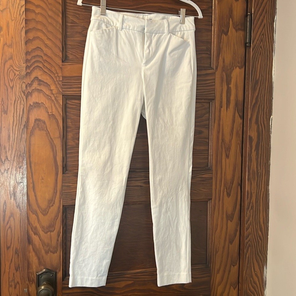 White Old Navy Pixie High Rise Pant